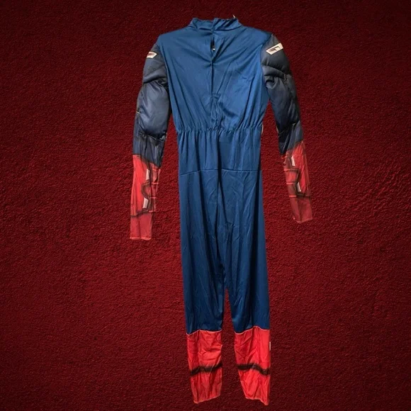 NWOT Captain America Avengers Costume Classic Muscle Child Halloween Size L - Picture 2 of 13